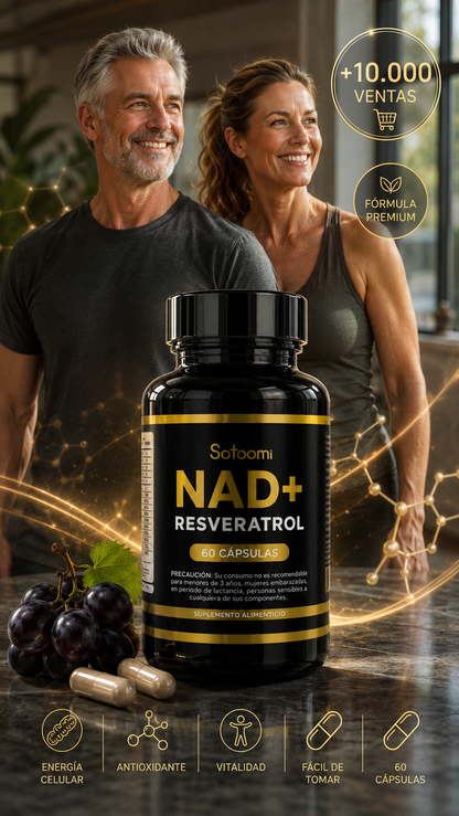 Resveratol Nad Satoomi X60 Cap | Rejuvenece tus células