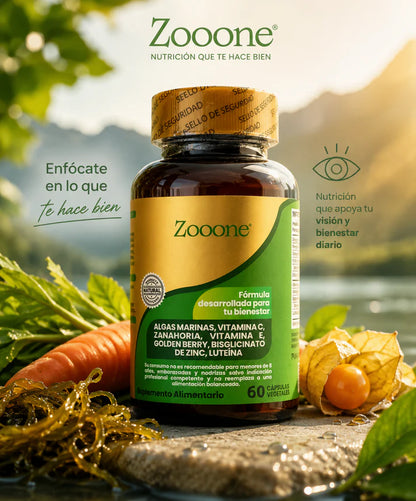ZOOONE® Protección y Salud Ocular | 100% NATURAL 60 cap